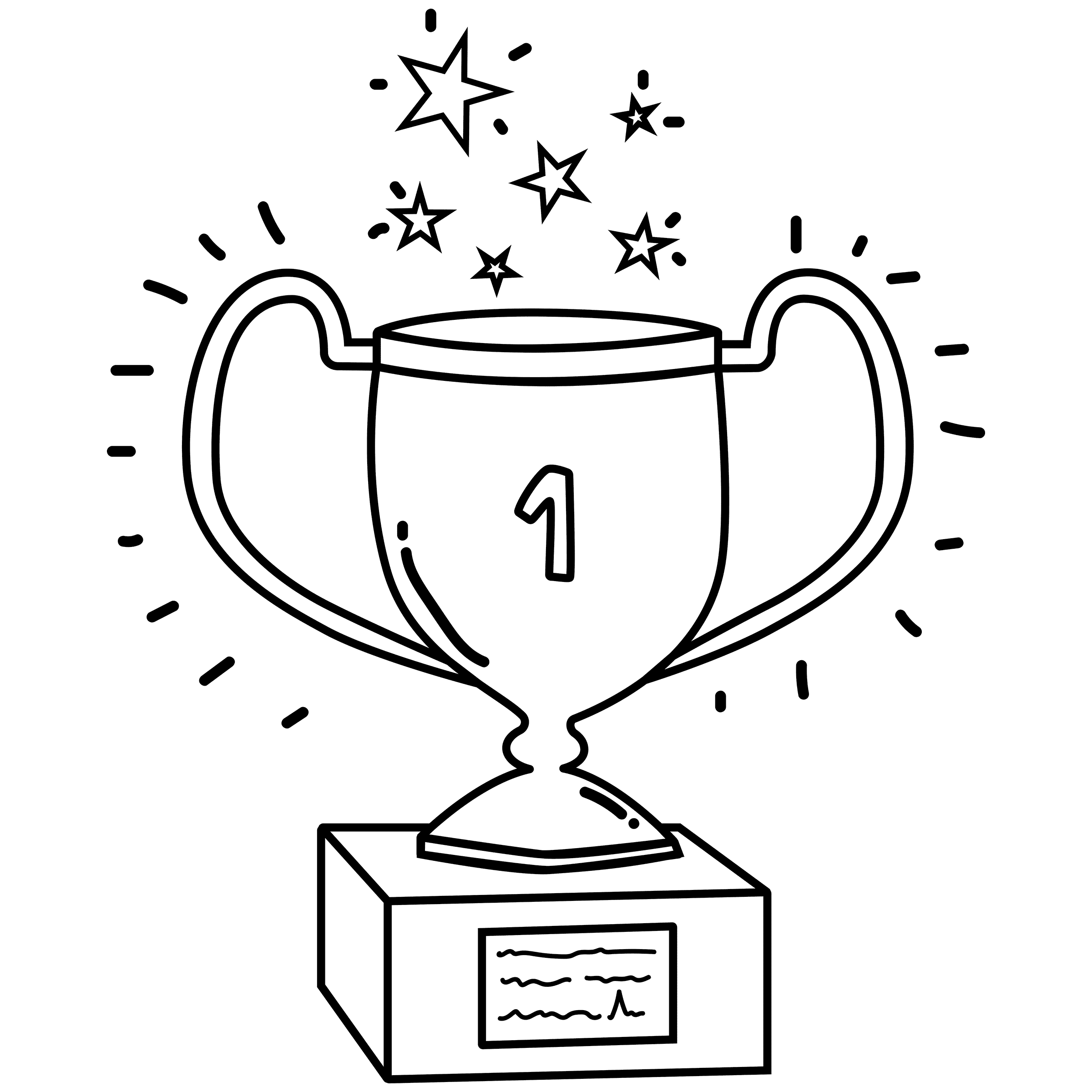 Trophy doodle