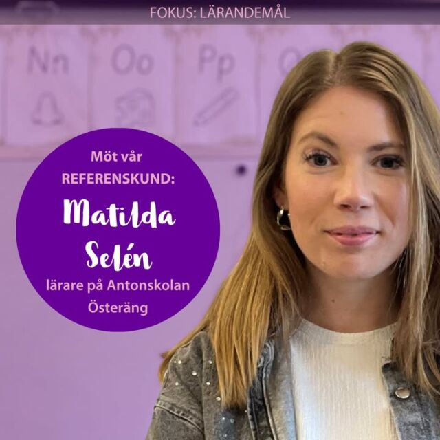 ✨ Ny artikel i vår uppskattade serie REFERENSKUNDER! ✨

Denna gång delar Matilda Selén, lärare på Antonskolan Österäng i Kristianstad, med sig av hur de arbetar med Lärandemål i InfoMentor och vilka fördelar det har gett både lärare, elever och vårdnadshavare.

”Lärandemål skapas mycket snabbare än matriser. De har även bidragit till tydligare kommunikation mellan skola och hem, vilket i sig är ett enormt mervärde!”

Läs hela intervjun här:
www.infomentor.se/.../larplattform/referenskunder

Hitta den på vår hemsida:
Produkter > Lärplattform > Referenskunder

Hur jobbar ni med lärandemål i skolan?

#InfoMentorSverige #Lärplattform #LMS #EdTech #AllaEleverSkaNåMålen #Grundskola
#Gymnasieskola #Förskola