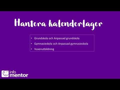 Hantera kalenderlager