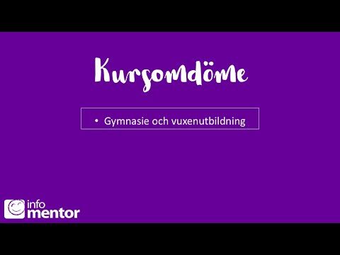 Kurs- ämnesomdöme och betygskriterier GY VUX